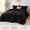 Black, variant on Brown King Size Comforter Set, 3-Piece Prewashed Bedding with 1 Comforter (104 x 90 in) & 2 Pillowcases, Lightweight, Breathable, All-Season
