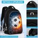 thumbnail image 3 of Mochila escolar TILYTADLY Soccer Boys 44x14x30 cm, 3 of 7