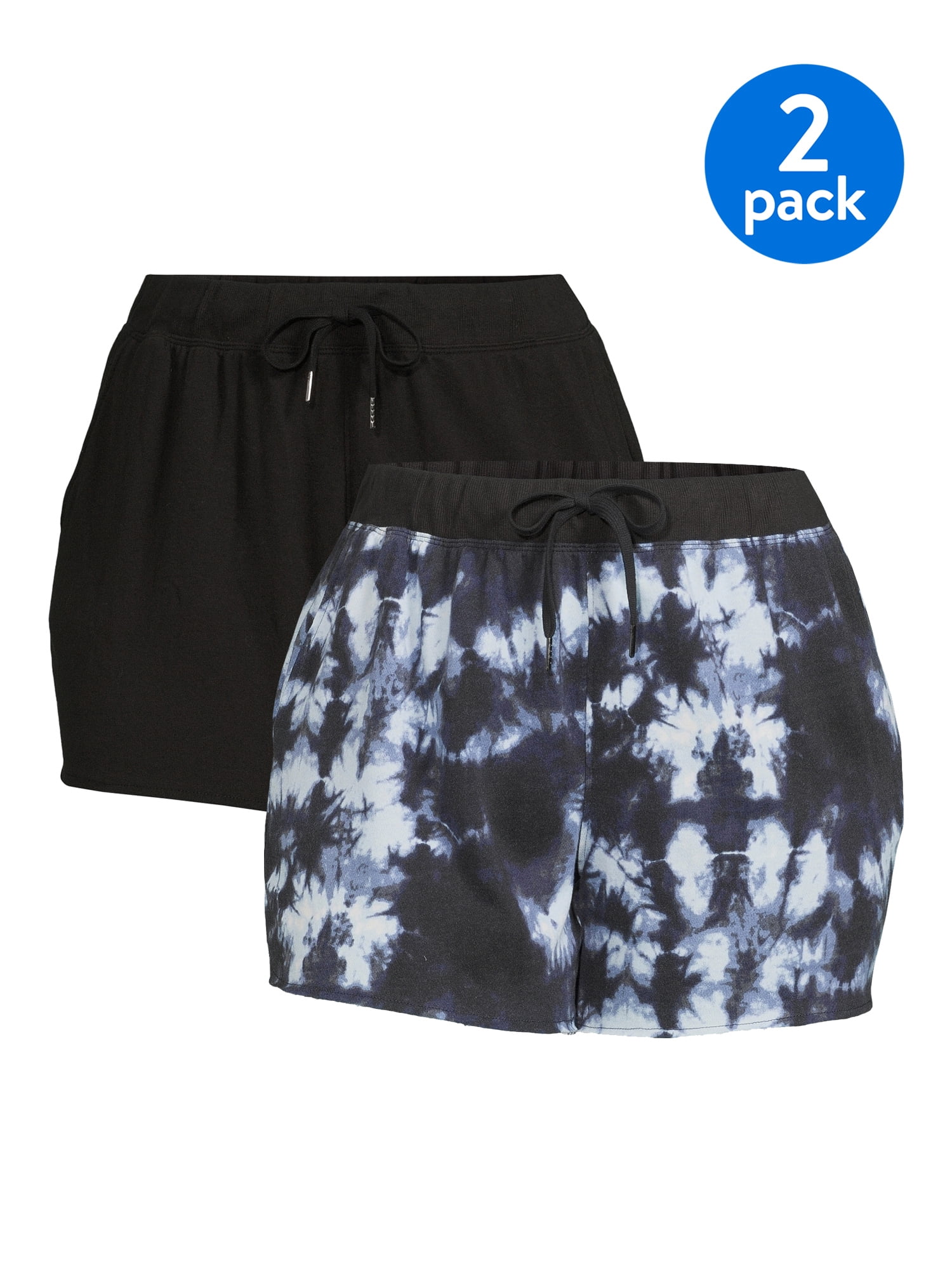 Plus Size Ribbed Knit Shorts 