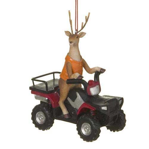 Comical Deer Hunter Ornaments 4 Assorted Priced Each 