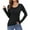 Black, variant on Stichou Womens Long Sleeve Shirts Scoop Neck Lightweight Stretchy Fitted Rayon Basic Layer Tops Blouse Black XL