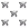 thumbnail image 3 of Justharion Metal Wall Decor Safe Ingredients Exquisite Craft Nature Style Anti-corrosion Metal Wall Butterflies Large 5Set, 3 of 6