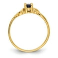 thumbnail image 2 of 14K Yellow Gold Ring Band Only center Stone Oval 1 mm, Size 5, 2 of 5