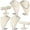 Linen, variant on 6 Pcs Jewelry Display Set Necklace Display Stand T Bar Bracelet Holder Jewelry Bust for Home Store Trade Show(Linen)