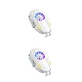 thumbnail image 2 of Sidaley Ventilador de refrigeración para teléfono inteligente con luz RGB, radiador portátil, disipador de calor de disipación de juego Blanco 2piezas, 2 of 6