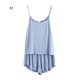 thumbnail image 1 of Conjunto de pijamas de 2 piezas para mujer, pantalones cortos con chaleco sexy, ropa de dormir, ropa de dormir, azul claro, M Vogacara AP001253-01, 1 of 7