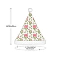 thumbnail image 3 of Haiem Rose Flowers Pattern Santa Hat Confortable Velvet Christmas Hat for Christmas Party Favors Fit for Adults and Kids, 3 of 6