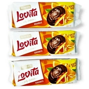 Roshen Lovita Jelly Cookies, Biscuits with Orange Flavored Jelly Filling 4.8 oz/135grams, Kosher, Pack of 3
