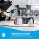 thumbnail image 5 of Cafetera de café espresso GROSCHE Milano para moka, 6 tazas, negra, 5 of 8