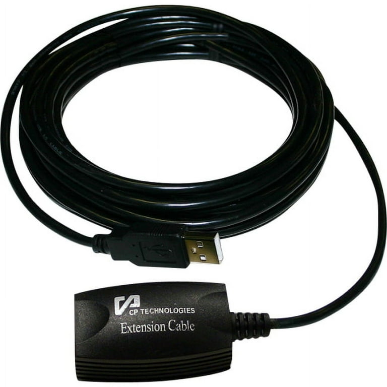 USB 2.0 Active Extension Cable - 16 Feet Long, Supports 480Mbps, Daisy Chain Up To 5 Cables