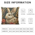 thumbnail image 5 of Qinduosi Pcs Throw Pillow Covers Plush Square Pillow Covers Decorative Pillowcase for Couch Sofa Bed Car Home Farmhouse，Animal Jungle White, 5 of 5