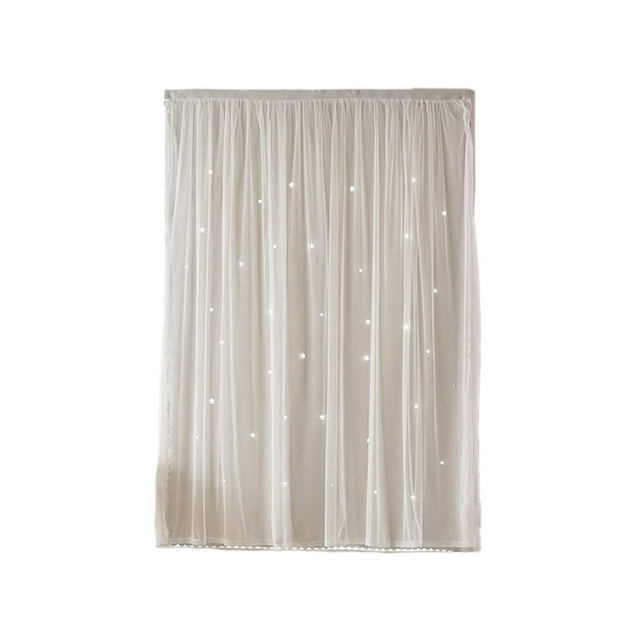 Living Room Decor,Embroidered Sheer Curtains - Light Filtering Opaque Phantom Mesh White Window Screen for Living Room Bedroom,Curtains for Living Room,Living Room Curtains