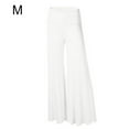 thumbnail image 2 of Jumpingount Pantalones Pantalones de yoga de cintura alta Pantalones de mujer de pierna ancha Pantalones deportivos Ropa alta Prendas para la parte inferior del cuerpo Blanco METRO, 2 of 4
