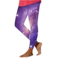 thumbnail image 2 of BLTIBY Leggings for Women High Waist Tummy Control Yoga Pants Star Printed Workout Soft Fashion Casual Trousers Multicolor 5 L, 2 of 7