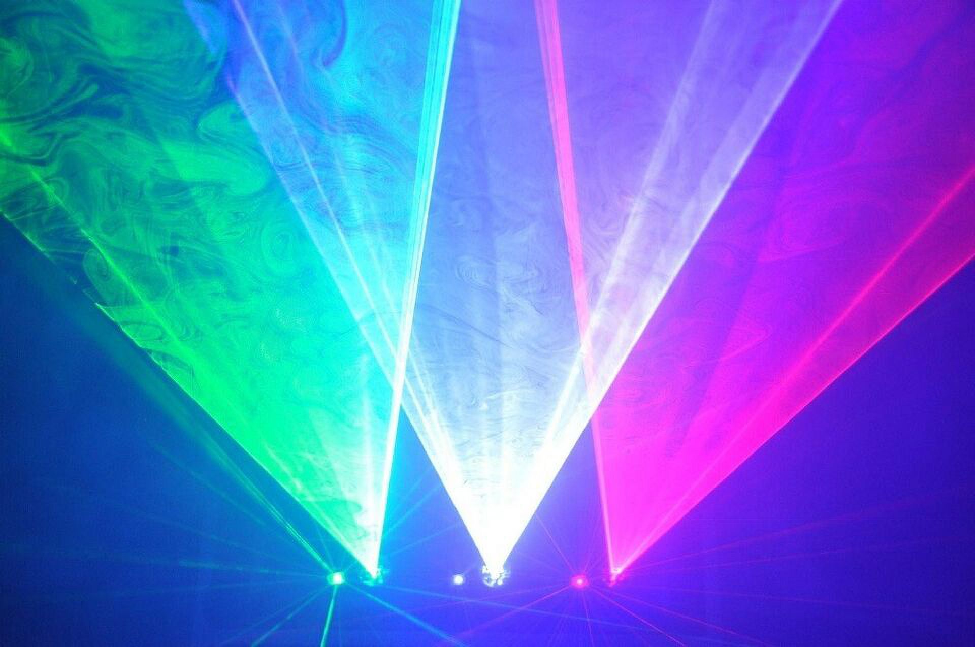 830mw RGB Laser Beam Bar Stage Light Gobo Star DJ Lighting 4in1 Multi Effections