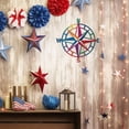 thumbnail image 6 of ESTART 11-inch Metal Nautical Compass Wall Art, Colorful Coastal Beach Wall Decor for Indoor Outdoor Home Use, 6 of 10