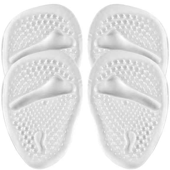 Vjnyvs 2Pair/Set Silicone Half Insoles Forefoot Pads Foot Pain Care Inserts Cushions Anti-Slip Support Pad Foot Cushions for Women