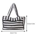 thumbnail image 2 of Bolsos de mano tipo burbuja para mujer, bolsos de hombro Hobo de nube a la moda de gran capacidad (negro), 2 of 8