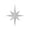 Silver, variant on Plastic Star Christmas Tree Hanging Decor, Solid Star Pendant, Holiday Garland Accessory for Home Mantel Display