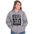 thumbnail image 4 of Jesus is my Lord and Savior Faith Zip Up Hoodie Men's Women's Brisco Brands S, 4 of 6