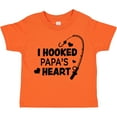thumbnail image 3 of Inktastic I Hooked Papa's Heart with Fishing Rod Boys or Girls Toddler T-Shirt, 3 of 5