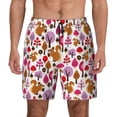 thumbnail image 2 of Goofa Squirrel In The Forest Printed Men's Swim Trunks Board Shorts Quick Dry Mens Swimming Trunks with Compression Liner,Breathable Fit Hawaii Beach Shorts-, 2 of 9