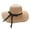 Beige, variant on yunLXY Hat White New Women Ladies Floppy Beach Sun Foldable Cap Summer Wide Brim Straw Hat One Size
