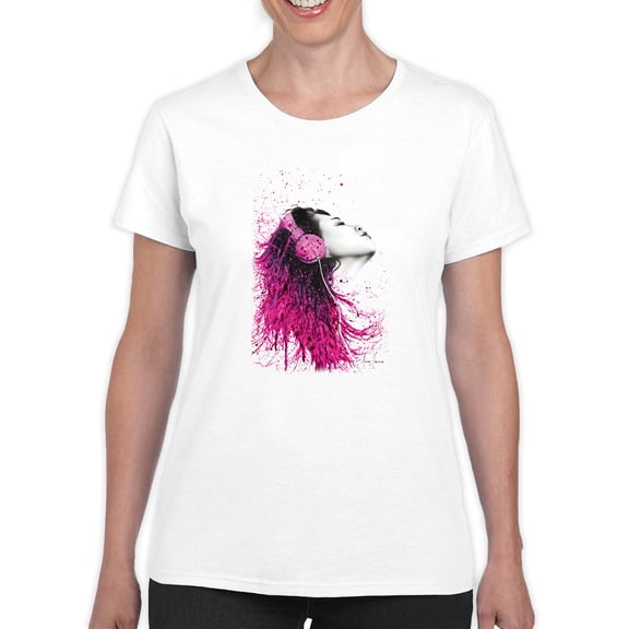 Pastell Music Is Joy T-shirt Women's -Ashvin Harrison Designs, Female Large