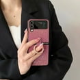 thumbnail image 2 of Decase Compatible Glitter Case For Samsung Galaxy Z Flip 4 5G Case with Diamond Ring,Luxury Glitter Bling Crystal Shockproof PC Case Cover,Phone Case for Samsung Galaxy Z Flip 4 Case, Pink, 2 of 9
