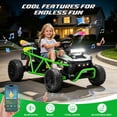 thumbnail image 5 of 36V Ride on Car for Big Kids Aged 6+, SHINPT Electric Ride on Car with 2x250W Motor, Powered Ride on Toys with Rear Wheel Spring Suspension, Bluetooth, Music, Kids Electric Vehicle for Gift, 5 of 9