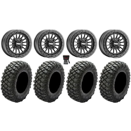 MetalFX Delta Bdlk 15 Wheels Bk 32 Crawler XG Tires Polaris RZR XP 1000 / PRO XP / Ranger XP 900/1000 MetalFX Delta Bdlk 15 Wheels Bk 32 Crawler XG Tires Polaris RZR XP 1000 / PRO XP / Ranger XP 900/1000