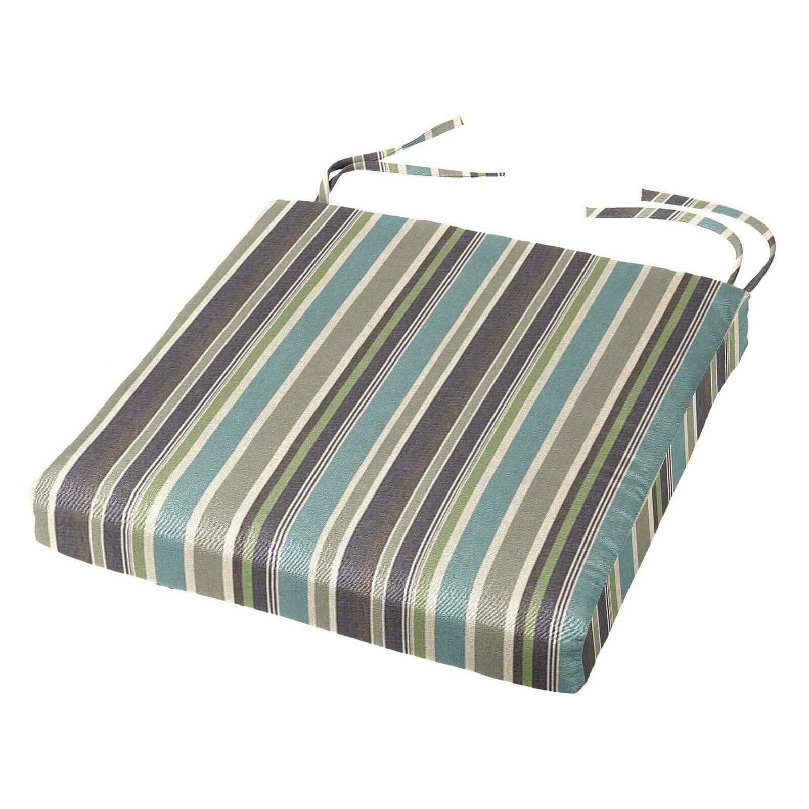 Cushion Source 17.5 x 16 in. Striped Sunbrella Chair Pad