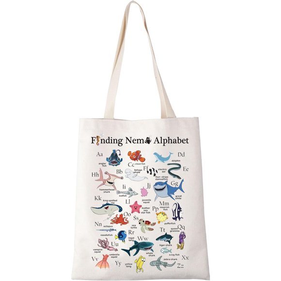 shiyou-Find Movie Nemo Tote Bag Cartoon Movie Fans Gift Dory Squirt Clownfish Lover Gift Cartoon Movie Handbags