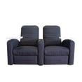 thumbnail image 4 of Sillon Reclinable Reposet Doble Mobydec para cine en casa con mesas y portavasos, 4 of 4
