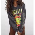 thumbnail image 1 of Nirvana Smiley Face Crewneck Sweatshirt Heliconia Color Nirvana Sweatshirt Gift, 1 of 2