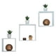 thumbnail image 1 of Repisas Flotantes Cuadradas Minimalistas Set premium Blanco, 1 of 3