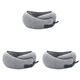 thumbnail image 1 of Almohada para el cuello de avión, cómoda almohada de espuma viscoelástica para coche, para avión, oficina, gris, 1 of 2