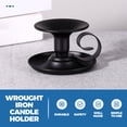thumbnail image 2 of Nadi 2pcs Retro Candle Holder Simple Iron Candle Holder Retro Candlestick Holders, 2 of 5