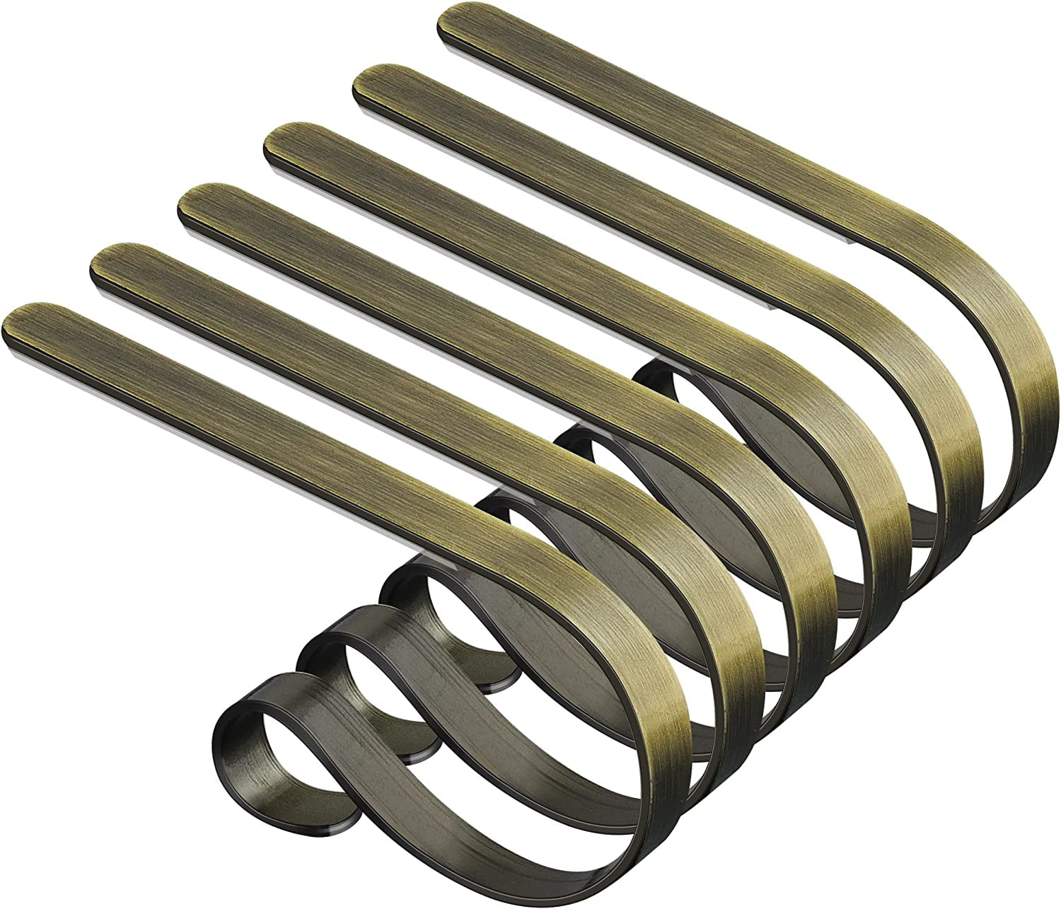 6 Pack Christmas Stocking Holders NoSlip Stocking Hangers Adjustable