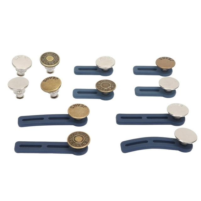 Rallonge de Bouton pour Pantalon, Multiusage Facile à Utiliser 12 Pcs Rallonge de Bouton pour Pantalon