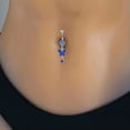 thumbnail image 6 of YYKihy Sexy Butterfly Bow Belly Navel Ring Pearl Body Piercing For Women Girls Jewelry Blue, 6 of 9