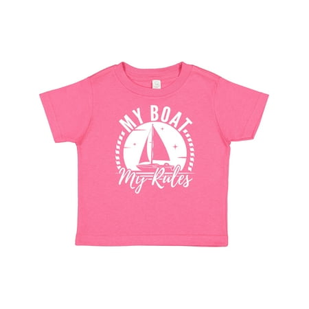 

Inktastic Sailing Captain My Boat My Rules Gift Toddler Boy or Toddler Girl T-Shirt