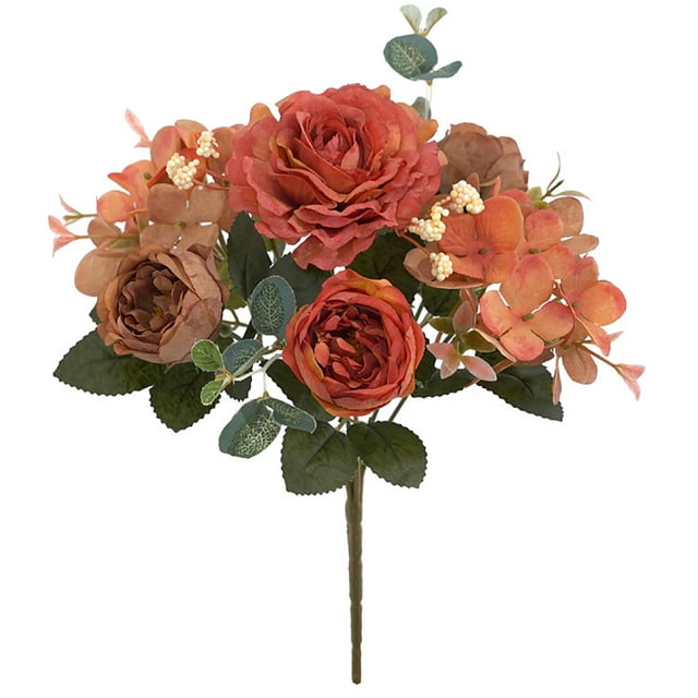 Artificial Peony Flower Elegant: Realistic Silk Peony Stem Table Centerpiece