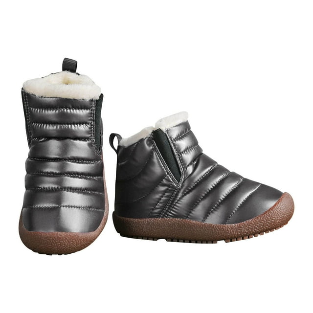 Cameland Semelle en Caoutchouc Neige Enfants Chaussures en Coton Bottes de Randonnée en Molleton Extérieur