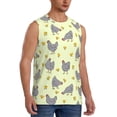 thumbnail image 2 of Uemuo Funny Chicken Pattern Men's Sleeveless T-Shirt,Muscle Athletic Tank Top, Moisture-wicking Quick-dry Breathable Classic Tee Top for Gym Run Outdoor Sports-X-Large, 2 of 8