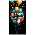 thumbnail image 2 of Black Background Happy Retirement Banner with Golden Balloons and Stars Party Decorations Retirement Party Backdrop Photography Props Decor for Celebrations, 2 of 4