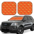 thumbnail image 1 of Balery tortilla tacos Parasol para parabrisas de coche de 2 piezas | Parasol plegable para parabrisas delantero de coche para la mayoría de sedanes-Large, 1 of 6