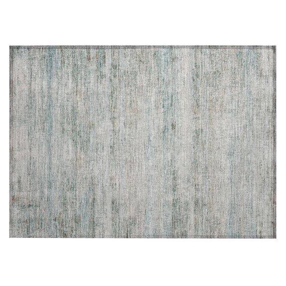 Dalyn Rugs Machine Washable Indoor/Outdoor Chantille ACN2154 Aqua 1'8" x 2'6" Rug