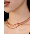 thumbnail image 2 of 925 Ruby Bezel Set Tennis necklace, ruby Silver necklace, Ruby necklace, July Birthstone necklace, Layering necklace For Women, 2 of 3