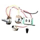 thumbnail image 2 of Juego de arnés de cableado para guitarra, circuito metálico, volumen y tono eléctrico profesional. 5 vías, 2 of 9